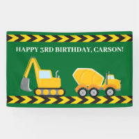 Construction Truck Custom Boys Birthday Party