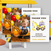 Construction Truck Excavator Birthday Party