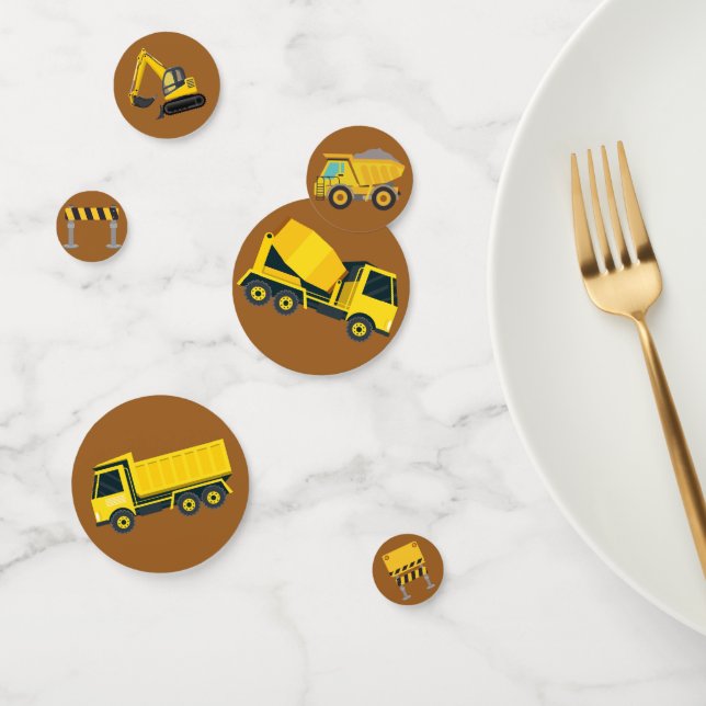 Construction Truck Kids Birthday Party Decorations Confetti (Group)