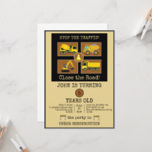 Construction Truck Kids Birthday Party Decorations