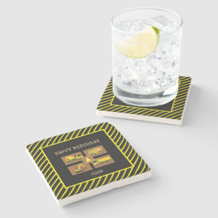 Construction Truck Kids Birthday Party Decorations Stone Coaster