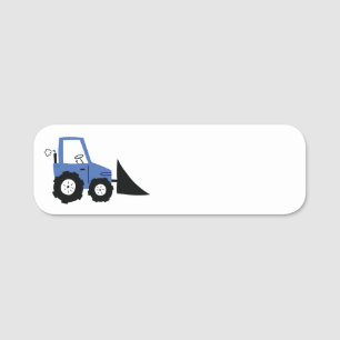 🚧 Construction Truck Name Stickers Tag