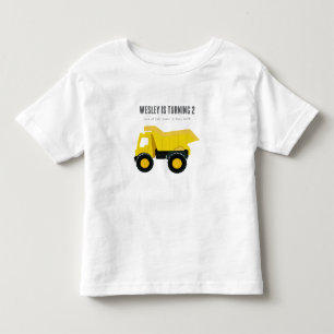 Construction Trucks Birthday Toddler T-Shirt