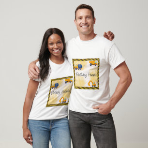 Construction Trucks Couple Birthday  T-Shirt