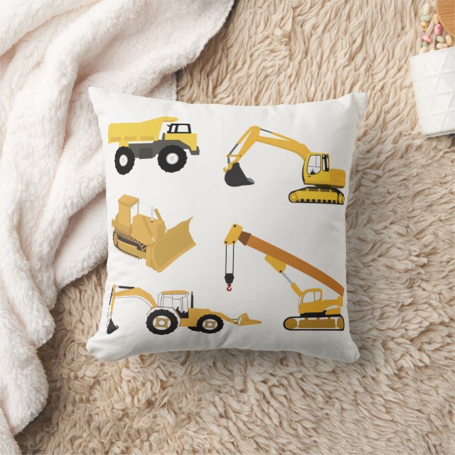 Construction Trucks Cushion (Blanket)