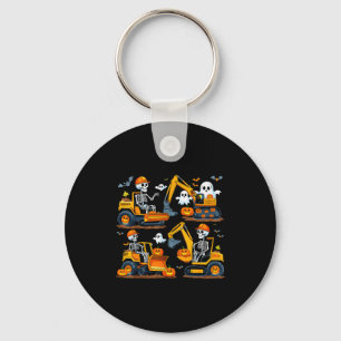 Construction Trucks Halloween Costume Soky Excavat Key Ring