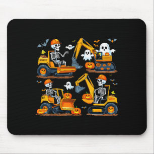 Construction Trucks Halloween Costume Soky Excavat Mouse Pad