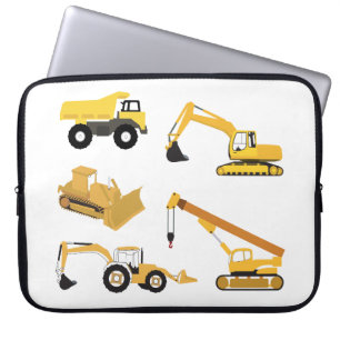 Construction Trucks Laptop Sleeve