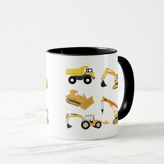 Construction Trucks Mug (Front Right)