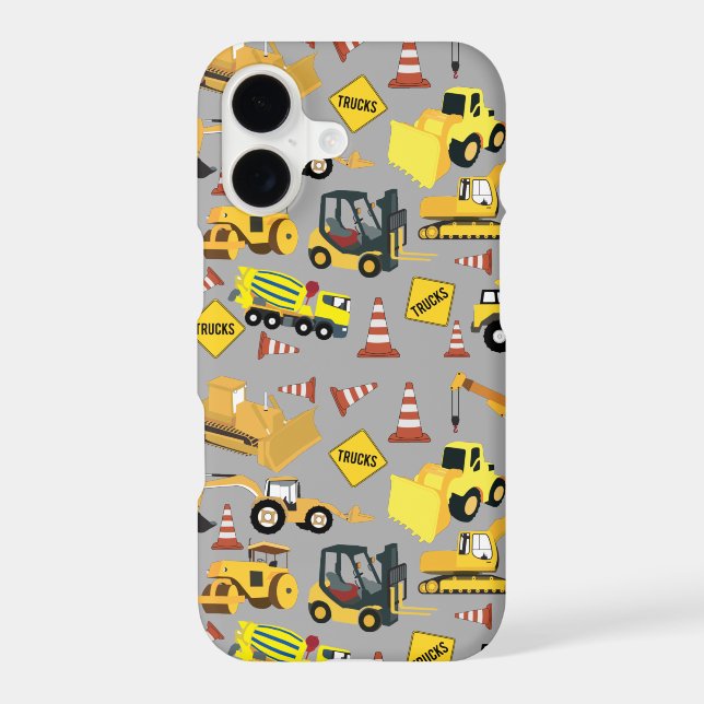 Construction Trucks Pattern (Back)
