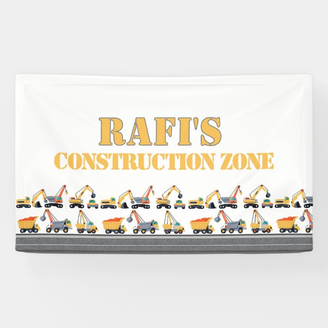 construction upsherin party Banner (Horizontal)