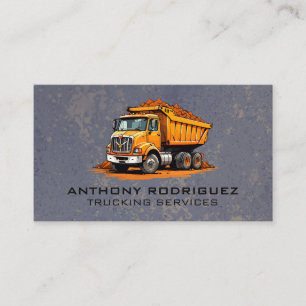 Construction Vehicle   Blue Collar   Renovations Business Card