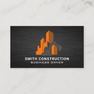Construction Vehicle   Building Business Card