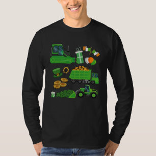 Construction Vehicle Crane Truck C St Patricks Day T-Shirt