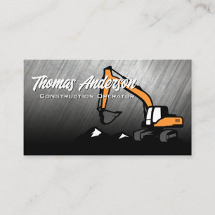 Construction Vehicle   Earth Mover Business Card
