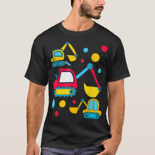 Construction Vehicle Ecavator Lover Kids Boys Ecav T-Shirt