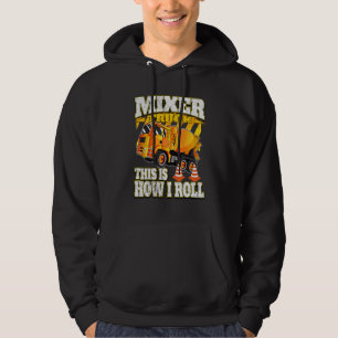 Construction Vehicle  Loves Cement Mixer Trucks Hoodie