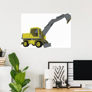 Construction Vehicle Poster