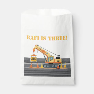Construction vehicle upsherin crane favour bag