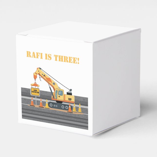 Construction vehicle upsherin crane  favour box (Front Side)