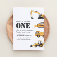 Construction Vehicles 1st Birthday Party