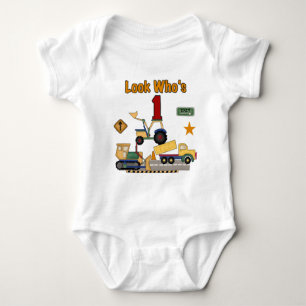 Construction Vehicles 1st Birthday Tshirts