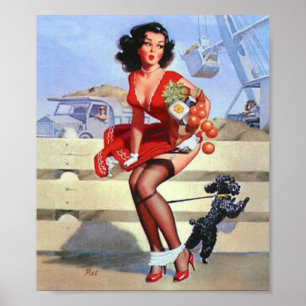 Construction vintage poster