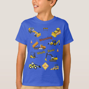 Construction Warning Work Zone T-Shirt