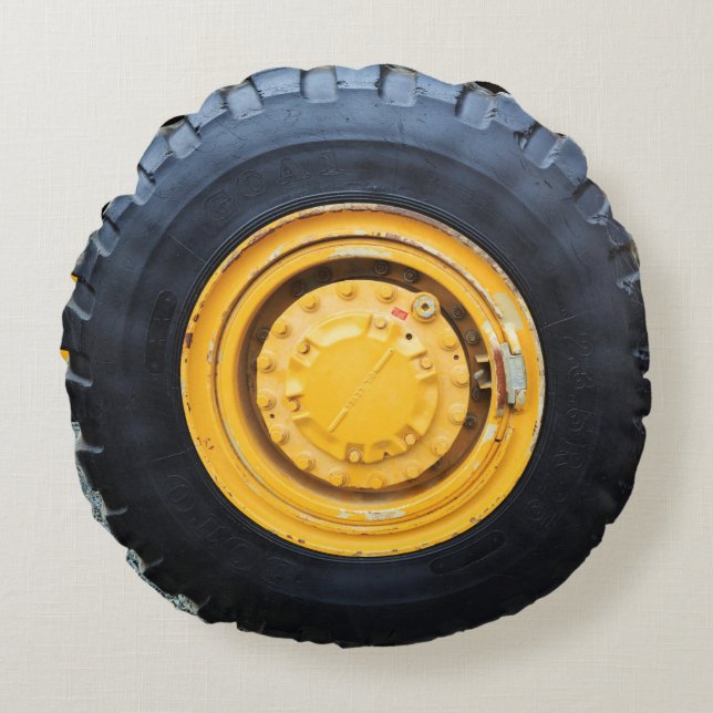 Construction Wheel Round Cushion (Front)