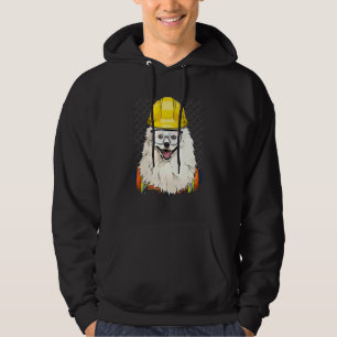 Construction Worker American Eskimo Laborer Pet Do Hoodie