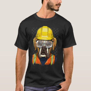 Construction Worker Boxer Laborer Pet Puppy Boxer T-Shirt