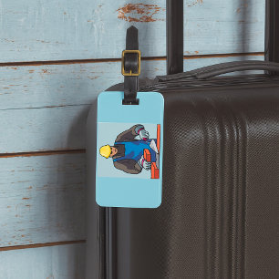 Construction Worker Bricklayer Hard Hat Builder Luggage Tag