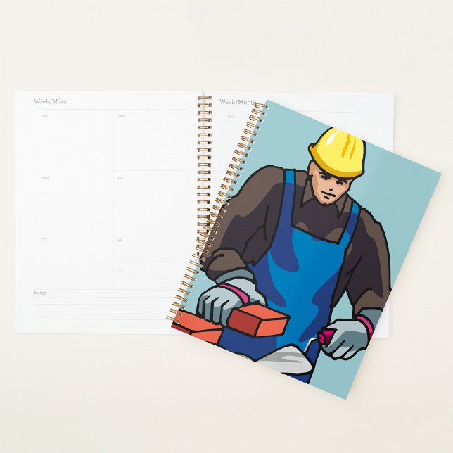 Construction Worker Bricklayer Hard Hat Builder  Planner (Creator Uploaded)