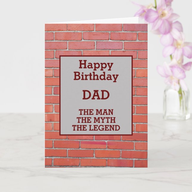 Construction Worker Builder Bricklayer Birthday Card (Orchid)