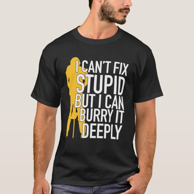 Construction Worker & Builder Work Accessory T-Shirt (Front)