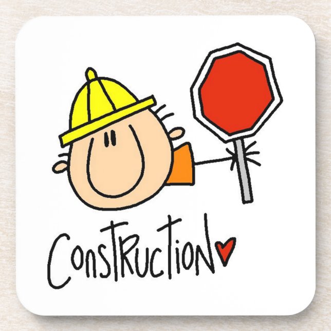 Construction Worker Coaster (Front)