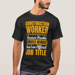 Construction Worker Contractor Hard Hats Construct T-Shirt