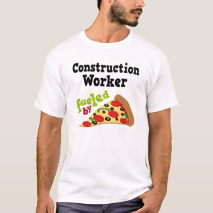 Construction Worker (Funny) Pizza T Shirt