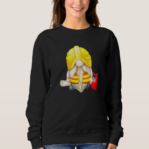 Construction Worker Gnomie For Builder Dad With  G Sweatshirt