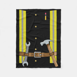 Construction Worker Halloween Costume For Boys Kid Fleece Blanket