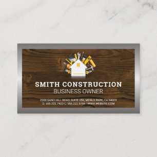 Construction Worker   Home Repair Tools Business C Card