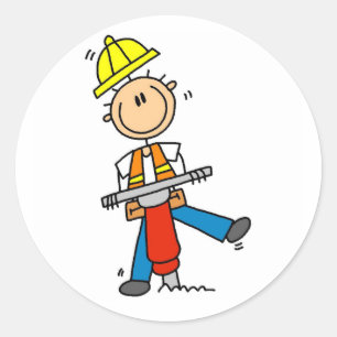 Construction Worker I Build T-shirts and Gifts Classic Round Sticker