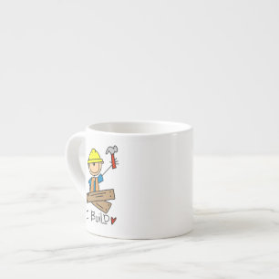 Construction Worker I Build T-shirts and Gifts Espresso Cup
