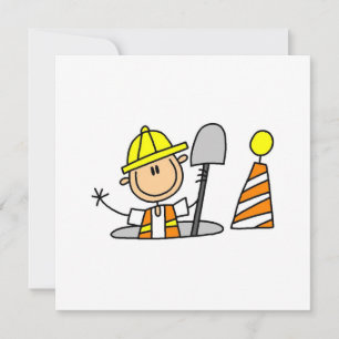 Construction Worker in Manhole T-shirts and Gifts