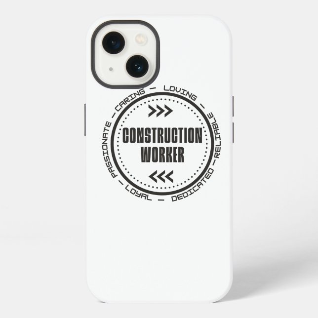Construction Worker iPhone Case (Back)