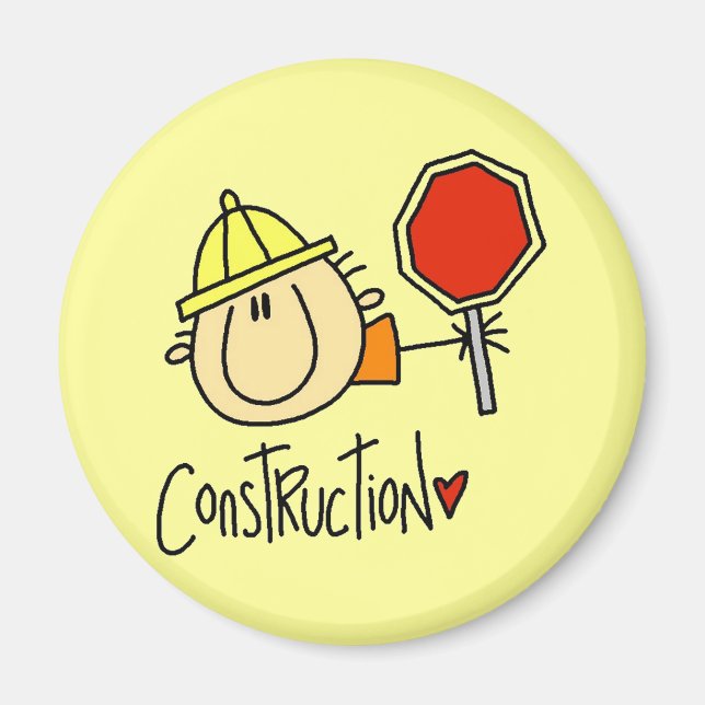 Construction Worker Magnet (Front)