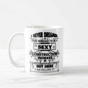 Construction Worker Mug Coffee Travel Funny Gifts