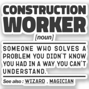 Construction Worker Noun Cool Dad Birthday Present