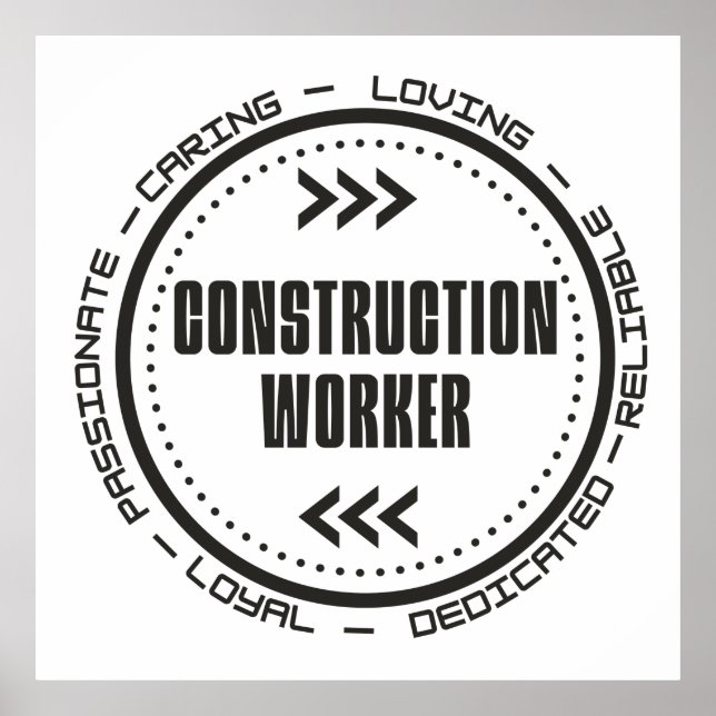 Construction Worker Poster (Front)
