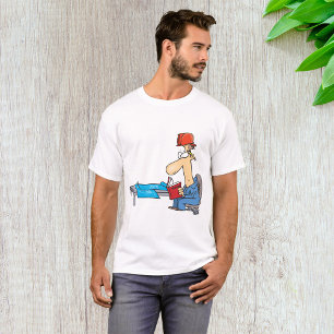 Construction Worker Reading Manual T-Shirt